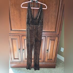 Free People velvet jumpsuit